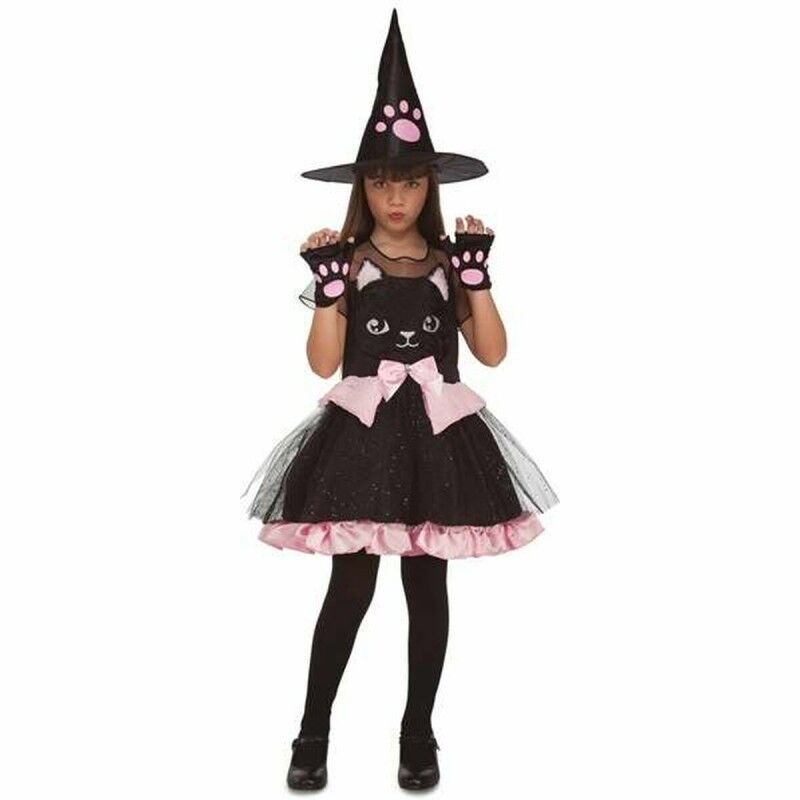 Costume per Bambini My Other Me Nero Strega Gattino Costume per Bambini My Other Me Nero Strega Gattino