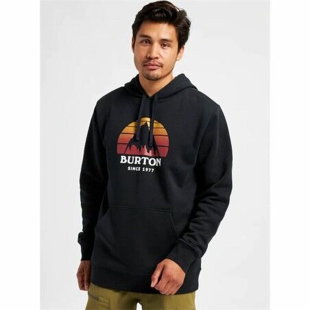 Felpa con Cappuccio Uomo Burton Underhill Nero