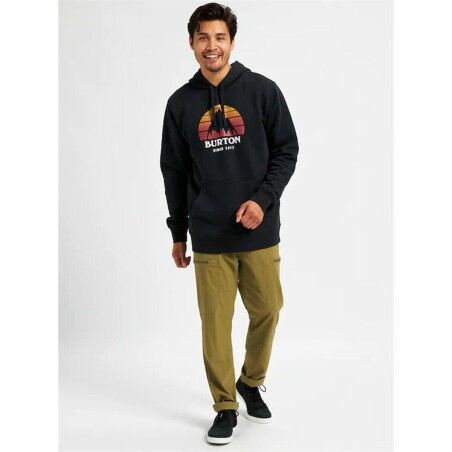 Felpa con Cappuccio Uomo Burton Underhill Nero