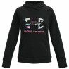 Felpa con Cappuccio da Bambina Under Armour Rival Big Logo Nero