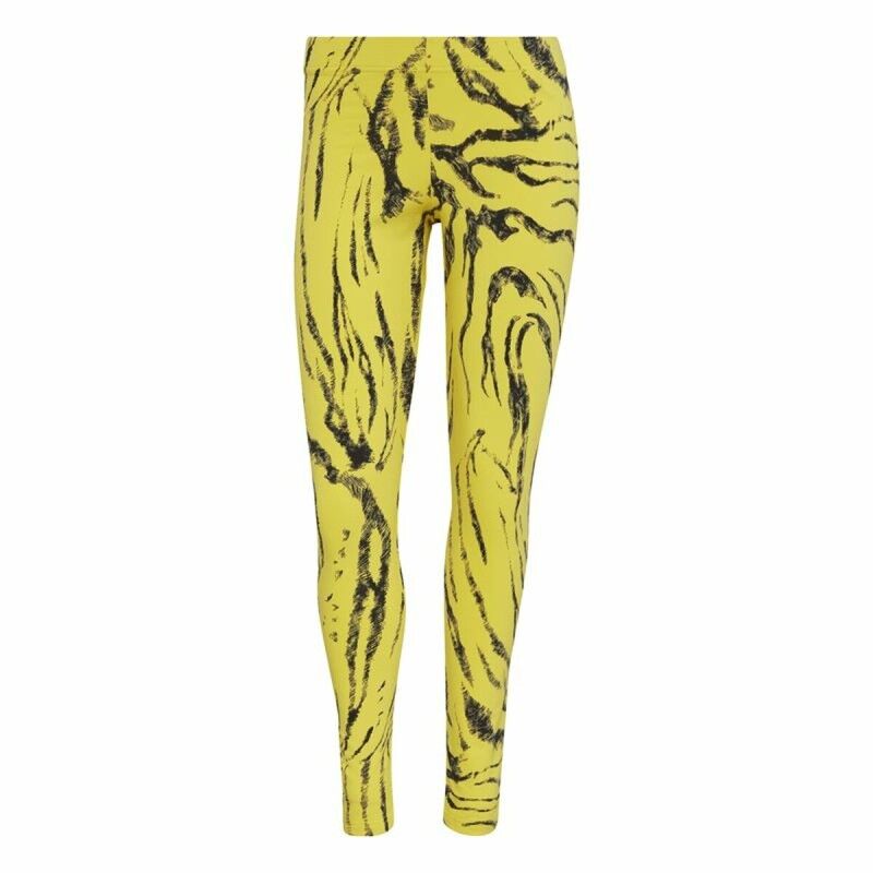 Leggings Sportivo da Donna Adidas Future Icons Animal-Print Giallo Leggings Sportivo da Donna Adidas Future Icons Animal-Print Giallo
