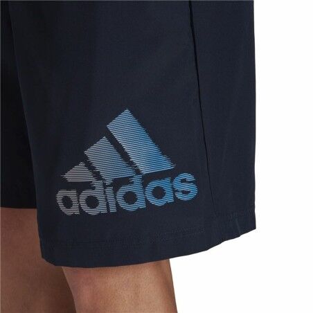Pantaloni Corti Sportivi da Uomo Adidas  AeroReady Designed Blu scuro