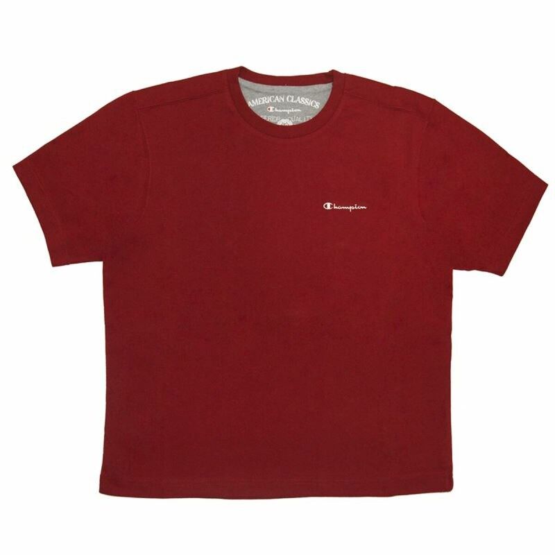 Maglia a Maniche Corte Uomo Champion Rosso Maglia a Maniche Corte Uomo Champion Rosso