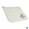 Panno da Cucina Kinvara 1220 Bianco Verde 50 x 0,3 x 50 cm (12 Unità)