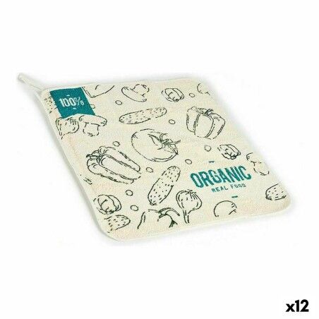 Panno da Cucina Kinvara 1220 Bianco Verde 50 x 0,3 x 50 cm (12 Unità)