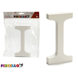 Decorazione da Parete Pincello 1711009 1,8 x 21 x 17 cm Lettera I (12 Unità)