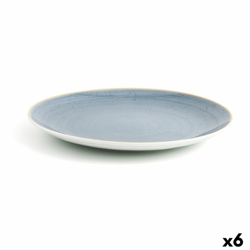 Piatto da pranzo Ariane Terra Azzurro Ceramica Ø 31 cm (6 Unità) Piatto da pranzo Ariane Terra Azzurro Ceramica Ø 31 cm (6 Unità)