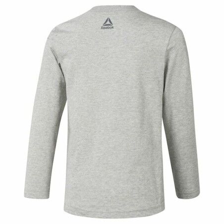 Maglia a Maniche Lunghe Bambino Reebok Boys Training Essentials Grigio chiaro