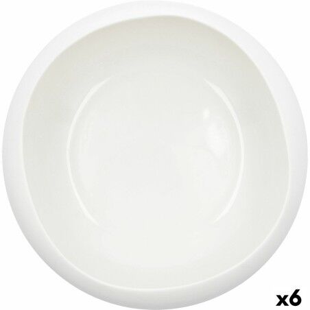Ciotola per Aperitivi Ariane Organic Bianco Ceramica Ø 21 cm (2 Unità)