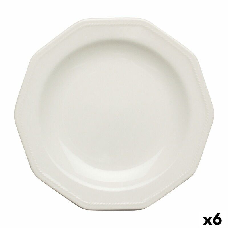 Piatto da Dolce Churchill Artic Ceramica Bianco servizio di piatti (Ø 20,5 cm) (6 Unità) Piatto da Dolce Churchill Artic Ceramica Bianco servizio di piatti (Ø 20,5 cm) (6 Unità)