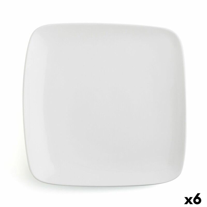 Piatto da pranzo Ariane Vital Square Quadrato Bianco Ceramica 30 x 22 cm (6 Unità) Piatto da pranzo Ariane Vital Square Quadrato Bianco Ceramica 30 x 22 cm (6 Unità)