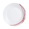 Piatto da pranzo Arcopal Domitille Rojo Bicolore Vetro 25 cm (12 Unità)