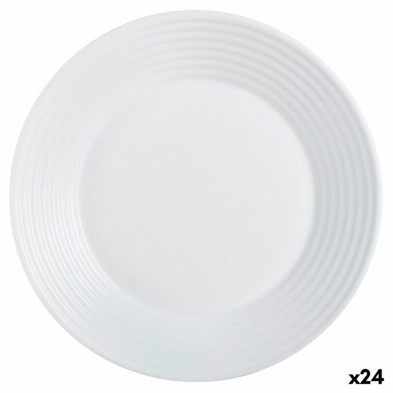 Piatto Fondo Luminarc Harena Bianco Vetro (Ø 23,5 cm) (24 Unità) Piatto Fondo Luminarc Harena Bianco Vetro (Ø 23,5 cm) (24 Unità)