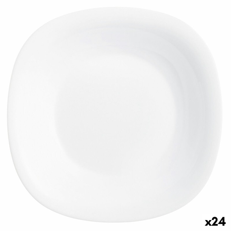 Piatto Fondo Luminarc Carine Bianco Vetro (Ø 23,5 cm) (24 Unità) Piatto Fondo Luminarc Carine Bianco Vetro (Ø 23,5 cm) (24 Unità)