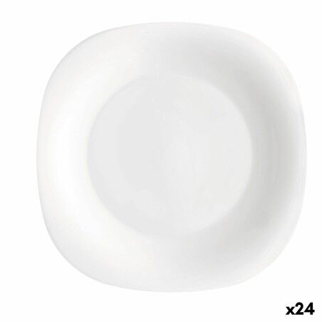 Piatto da Dolce Bormioli Rocco Parma Bianco Vetro (24 Unità)