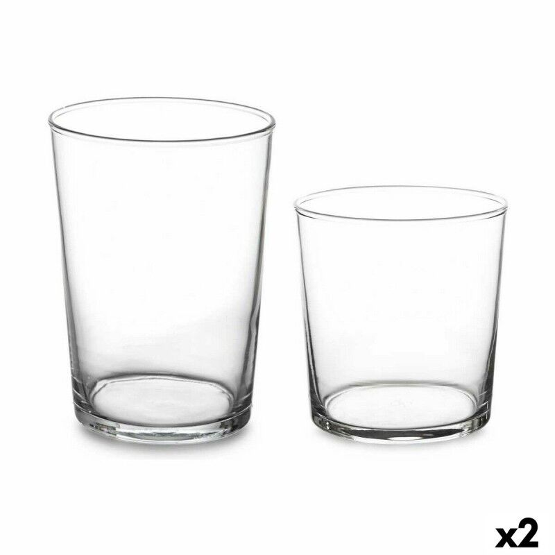 Set di Bicchieri Pasabahce Bistro Trasparente Vetro 380 ml 510 ml (2 Unità)