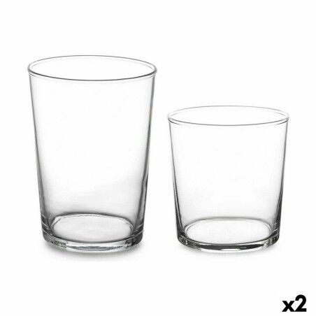 Set di Bicchieri Pasabahce Bistro Trasparente Vetro 380 ml 510 ml (2 Unità)