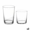 Set di Bicchieri Pasabahce Bistro Trasparente Vetro 380 ml 510 ml (2 Unità)