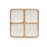 Vassoio con Scompartimenti MALI-991 W Bianco 29,5 x 3 x 29,5 cm (6 Unità)