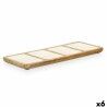 Vassoio con Scompartimenti MALI941 W Bianco 46 x 3 x 17 cm (6 Unità)