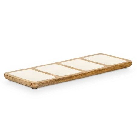Vassoio con Scompartimenti MALI941 W Bianco 46 x 3 x 17 cm (6 Unità)