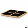 Vassoio con Scompartimenti MALI-991 B Nero 31 x 3 x 31 cm (6 Unità)