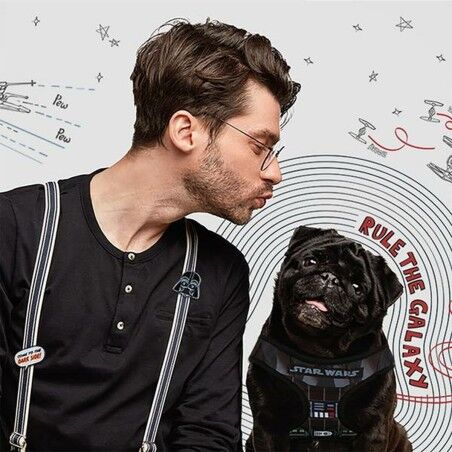 Imbracatura per Cani Star Wars Nero XXS