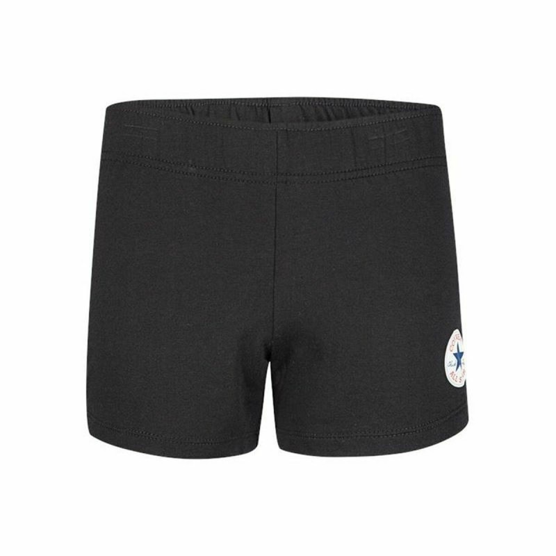 Pantaloncini Sportivi per Bambini Converse Chuck Patch Nero Pantaloncini Sportivi per Bambini Converse Chuck Patch Nero