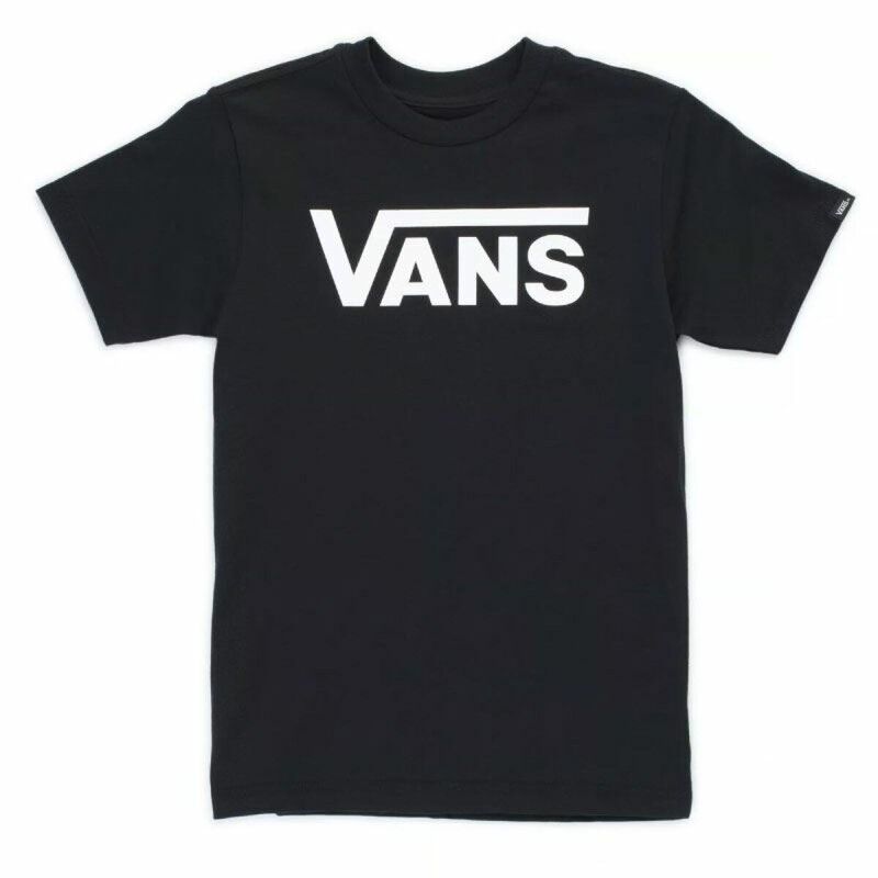 Maglia a Maniche Corte Bambino Vans Drop V Boys Nero Maglia a Maniche Corte Bambino Vans Drop V Boys Nero