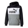 Felpa con Cappuccio Bambino Puma ESS+ Colorblock Hoodie Nero