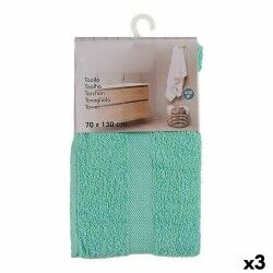 Telo da bagno Berilo 5313 Turchese 80 % cotone 20 % Poliestere 70 x 0,5 x 130 cm (3 Unità)