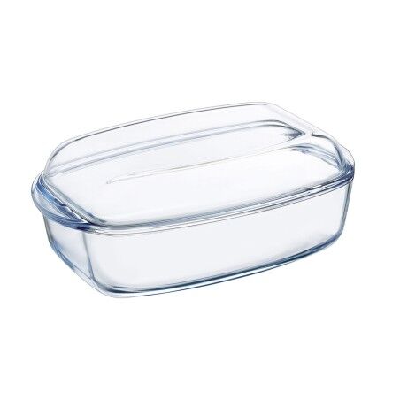Teglia da Cucina Pyrex Classic Con coperchio 4,5 L 38 x 22 x 11 cm Trasparente Vetro (3 Unità)