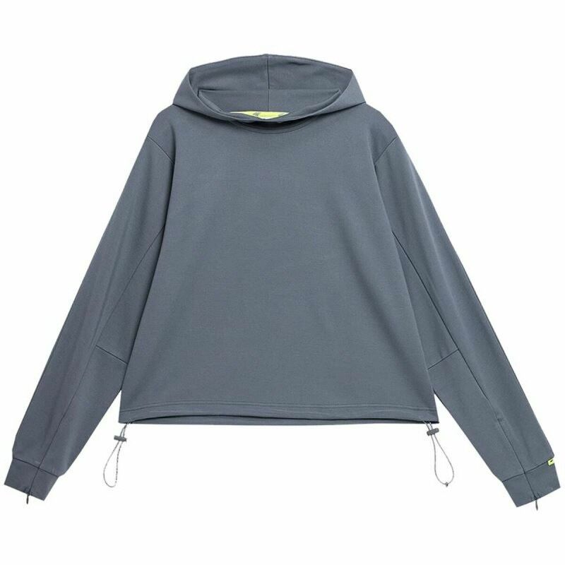 Felpa con Cappuccio Donna 4F Grigio Felpa con Cappuccio Donna 4F Grigio