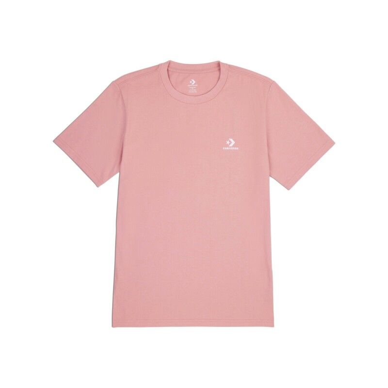 Maglia a Maniche Corte Unisex Converse Classic Fit Left Chest Star Chevron Rosa Maglia a Maniche Corte Unisex Converse Classic Fit Left Chest Star Chevron Rosa