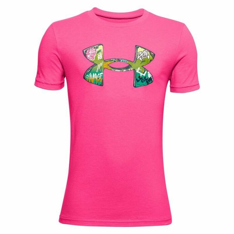 Maglia a Maniche Corte per Bambini Under Armour UA Tech Rosa Maglia a Maniche Corte per Bambini Under Armour UA Tech Rosa