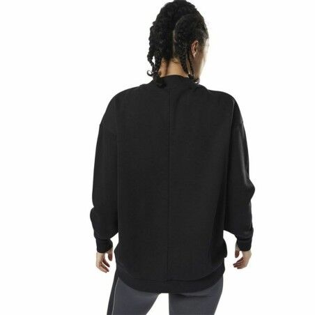 Felpa senza Cappuccio Donna Reebok Supply Crew Nero