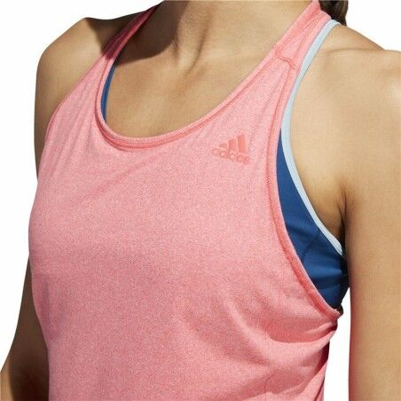 Maglia Smanicata da Donna Adidas 3 Stripes Tank Rosa