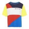 Maglia a Maniche Corte Donna Tommy Hilfiger Colour-Blocked Azzurro