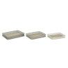 Set di Vassoi DKD Home Decor 53 x 38 x 8 cm Metallo Multicolore (3 Unità)