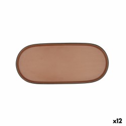 Vassoio per aperitivi Bidasoa Gio Marrone Plastica 28 x 12 cm (12 Unità)
