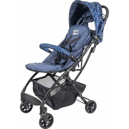Passeggino per Bambini Mickey Mouse CZ10395 Azzurro Pieghevole