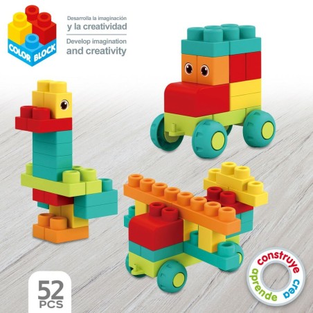 Set di Costruzioni Color Block 52 Pezzi (4 Unità)