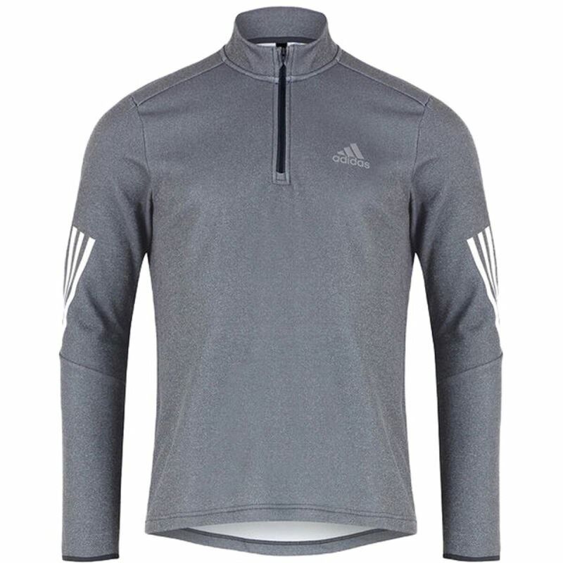 Maglia a Maniche Lunghe Uomo Adidas Training Grigio Maglia a Maniche Lunghe Uomo Adidas Training Grigio