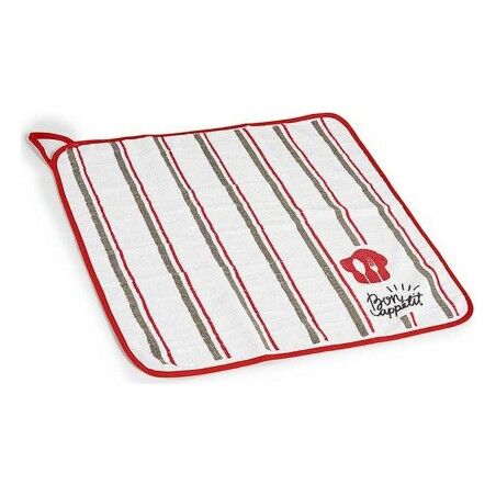 Panno da Cucina Kinvara 1220 Bianco Rosso 50 x 0,3 x 50 cm (12 Unità)