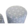 Poggiapiedi DKD Home Decor 31 x 31 x 33 cm Azzurro Blu cielo Pino Geometrico Mediterraneo (2 Unità)