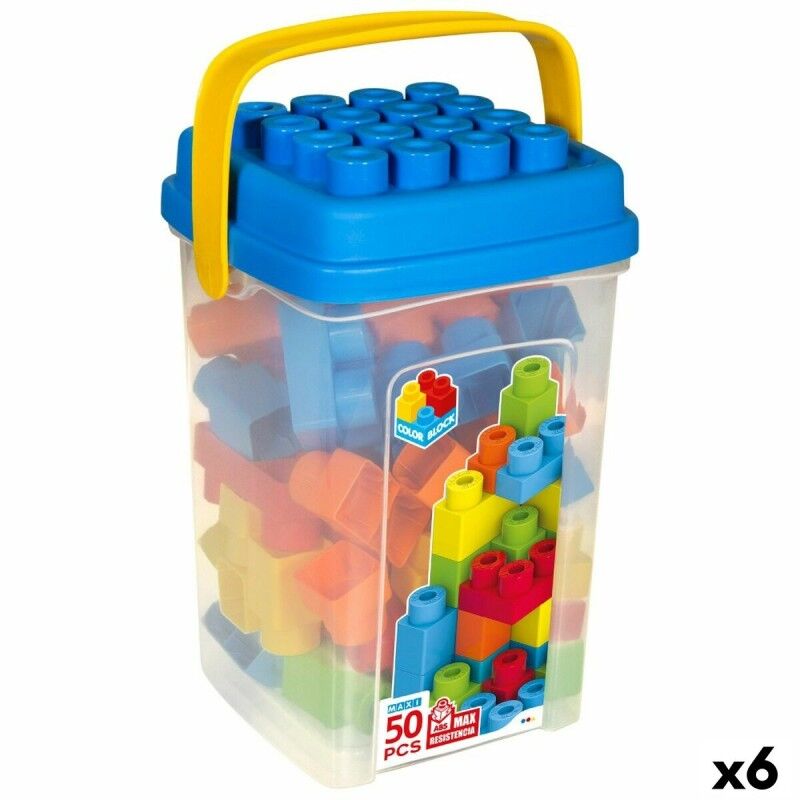 Set di Costruzioni Color Block Basic Secchio 50 Pezzi (6 Unità) Set di Costruzioni Color Block Basic Secchio 50 Pezzi (6 Unità)