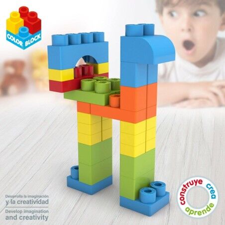 Set di Costruzioni Color Block Basic Secchio 50 Pezzi (6 Unità)