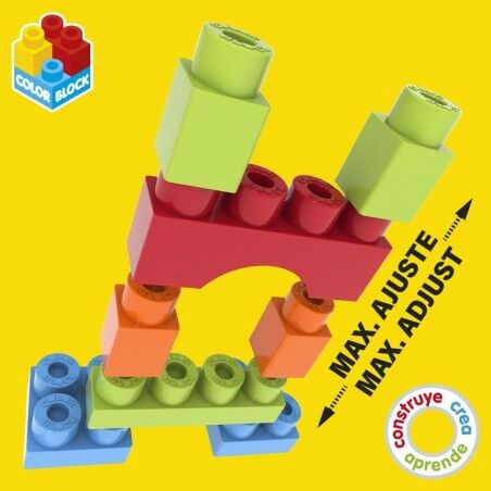 Set di Costruzioni Color Block Basic Secchio 50 Pezzi (6 Unità)