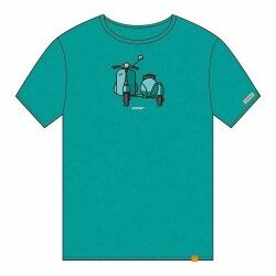 Maglia a Maniche Corte Cállate la Boca   Turchese Sidecar