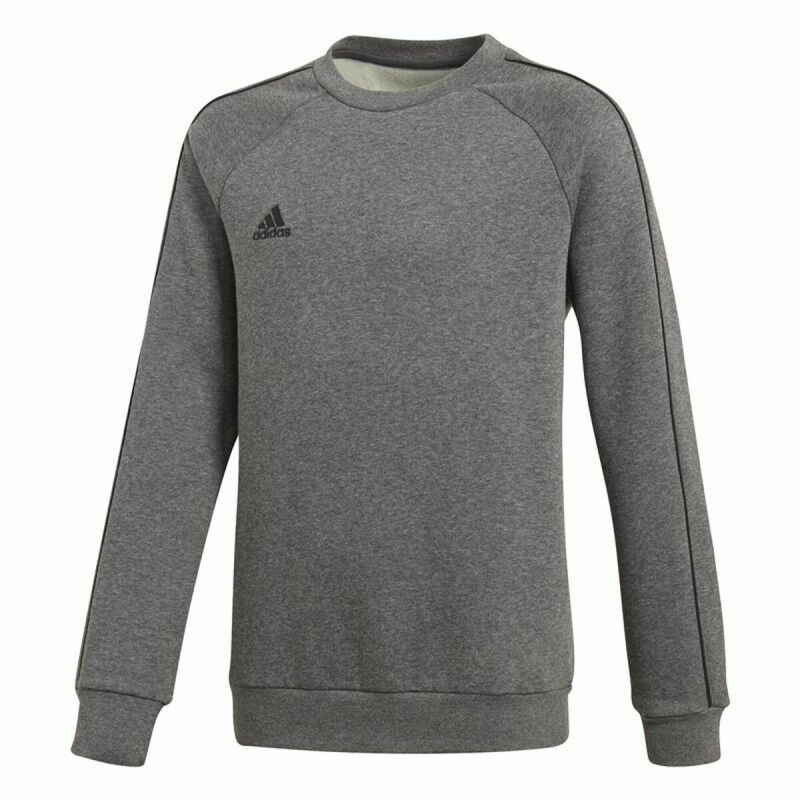 Felpa senza Cappuccio Bambino Adidas Core 18 Grigio scuro Felpa senza Cappuccio Bambino Adidas Core 18 Grigio scuro